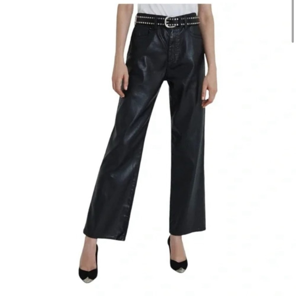 AG Jeans - Tomas Leatherette Wide Leg